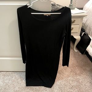 Black piko dress